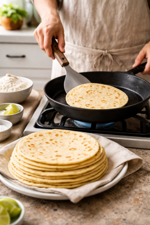 Crispy Cassava Flour Tortillas