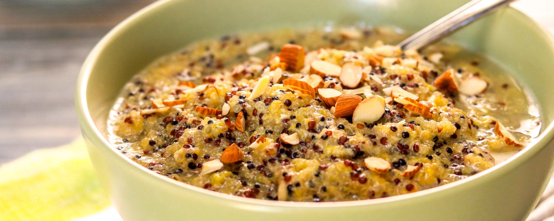 Almond Banana Quinoa Breakfast Pudding