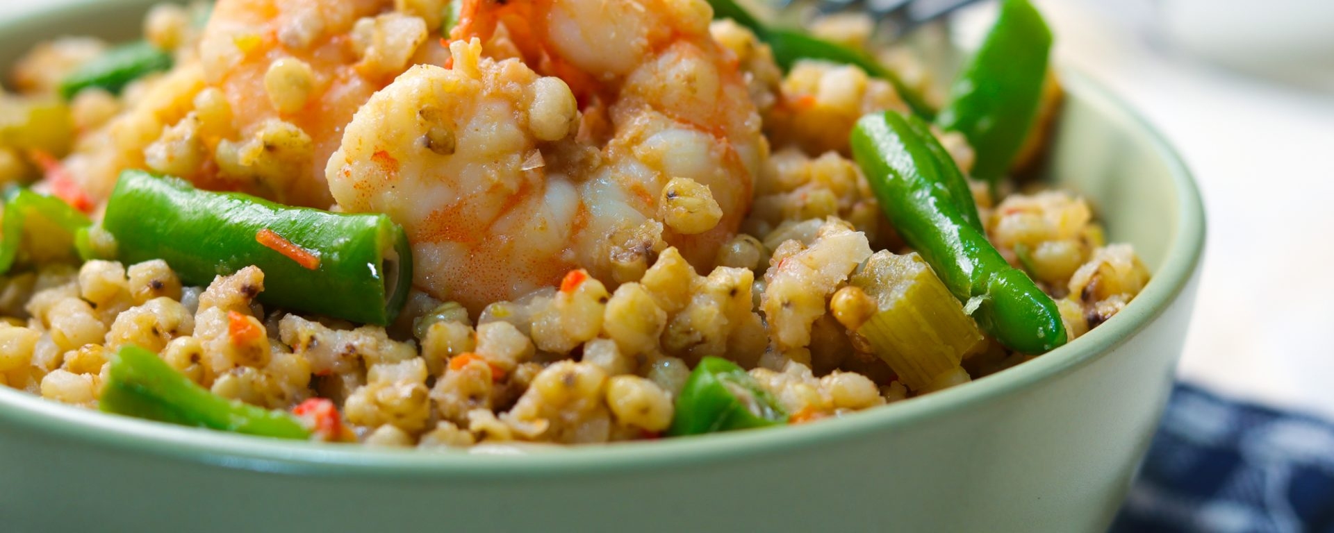 Cajun Style Shrimp and Green Bean Sorghum Bowls