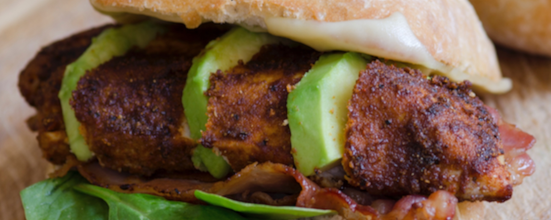 Avocado Stuffed Cajun Chicken Sandwiches