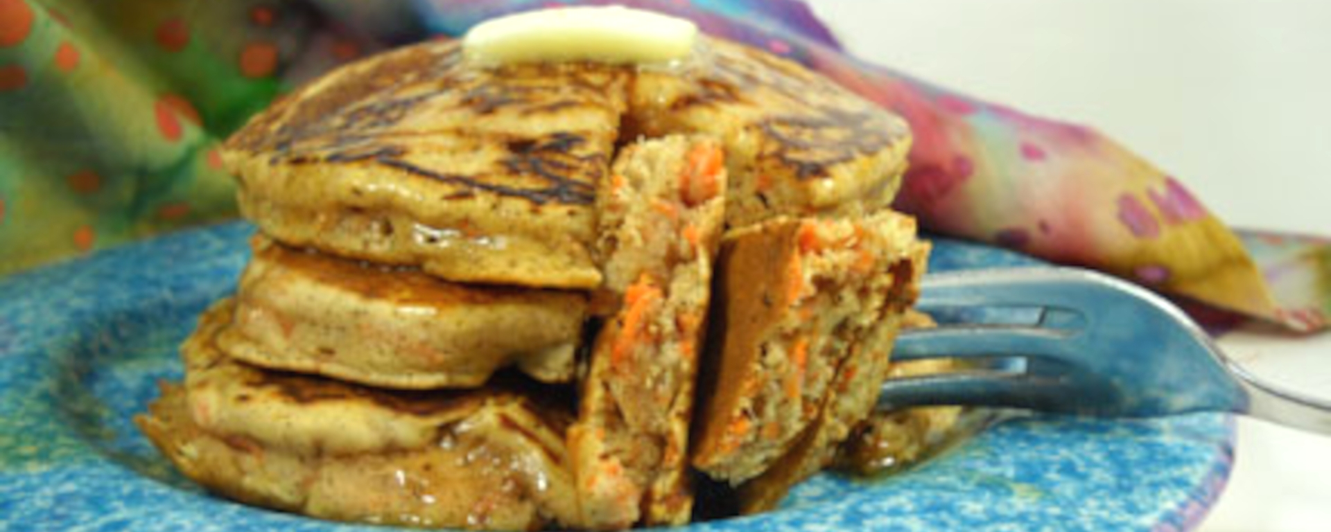 Chia Seed Carrot Cake Pancakes