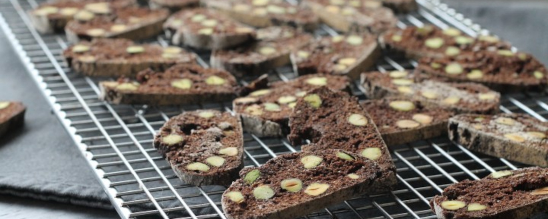 Chocolate Pistachio Biscotti