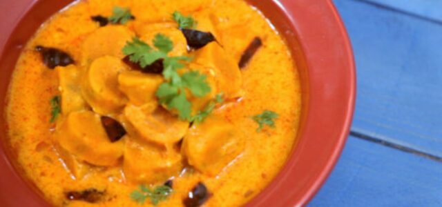 LuvMyRecipe.com - Rajasthani Special: Dahi Walle Gatte Featured