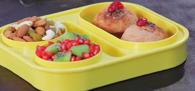 LuvMyRecipe.com - Easy Jam Muffin Tiffin Recipe Featured