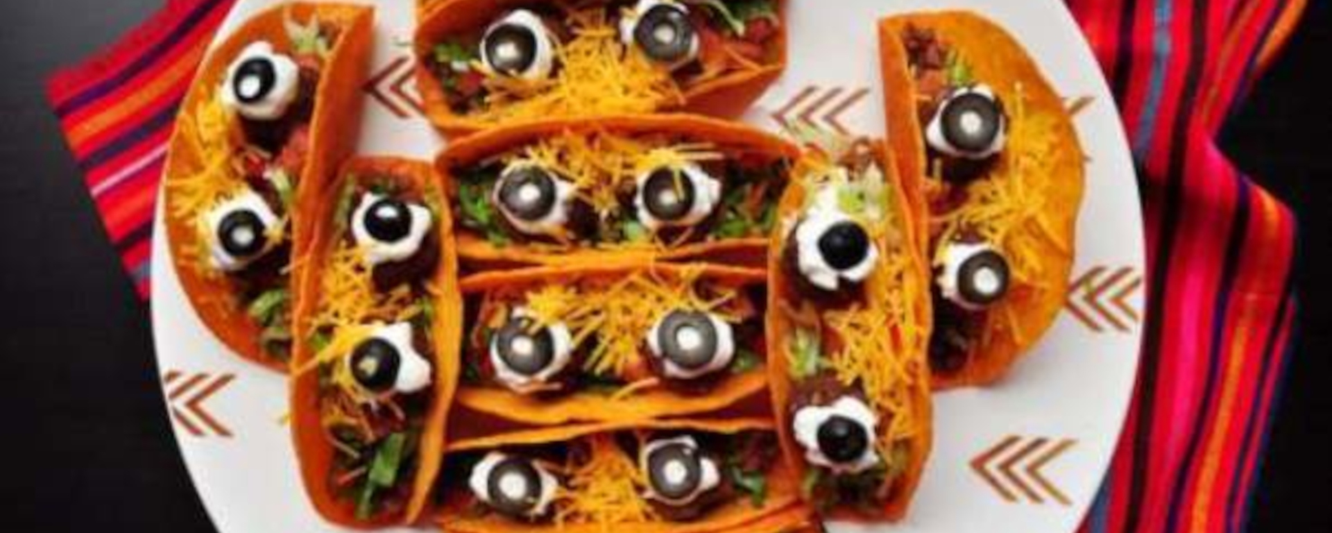 Mexican Spooky Eyeball Tacos