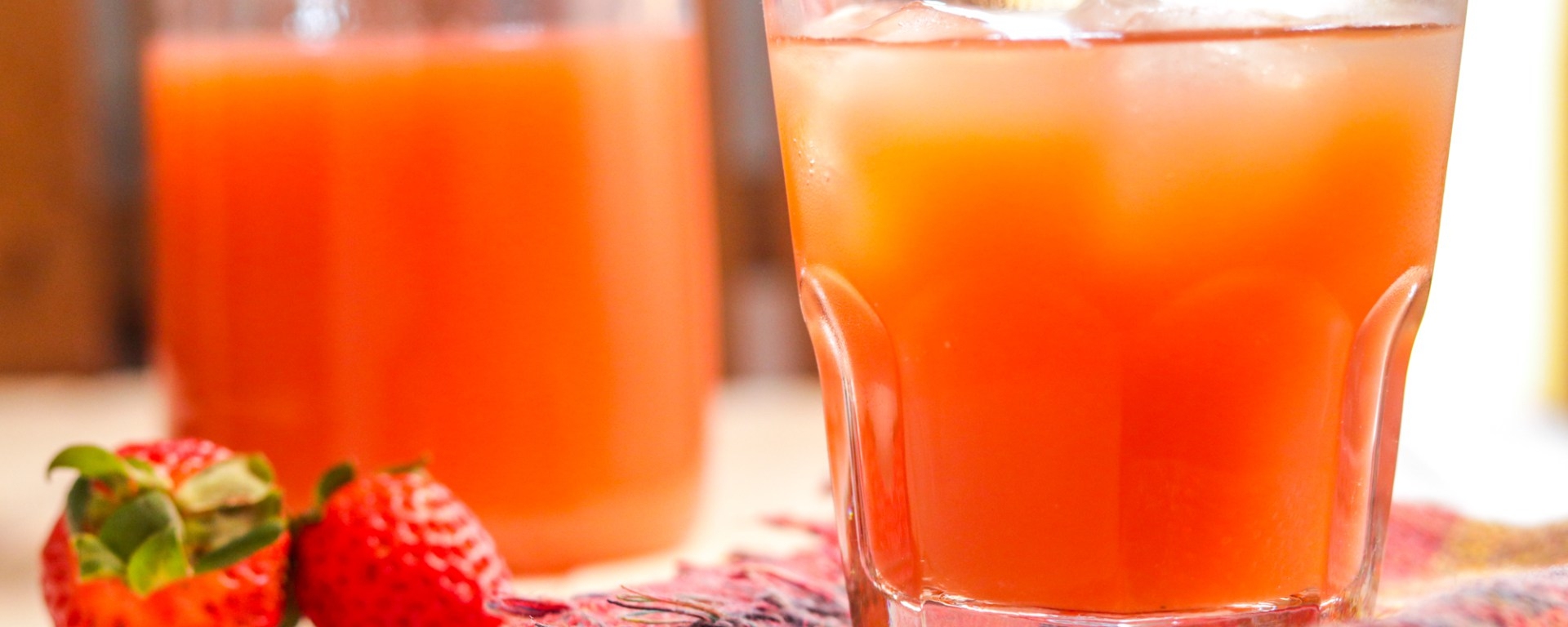 Orange Strawberry Agua Fresca