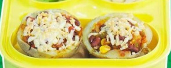 Stuffed Potatoes With Kidney Beans
