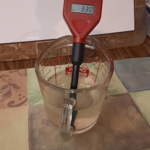 LuvMyRecipe.com - Acidulated Water with PH Meter