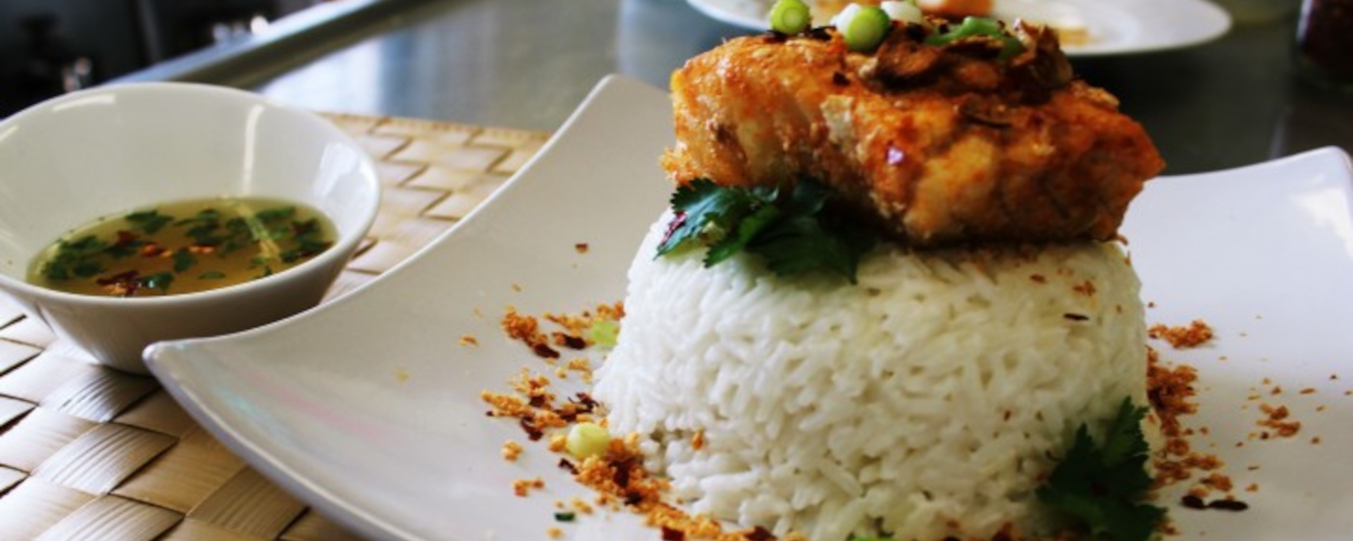 Baked Thai Fish with Coconut Rice