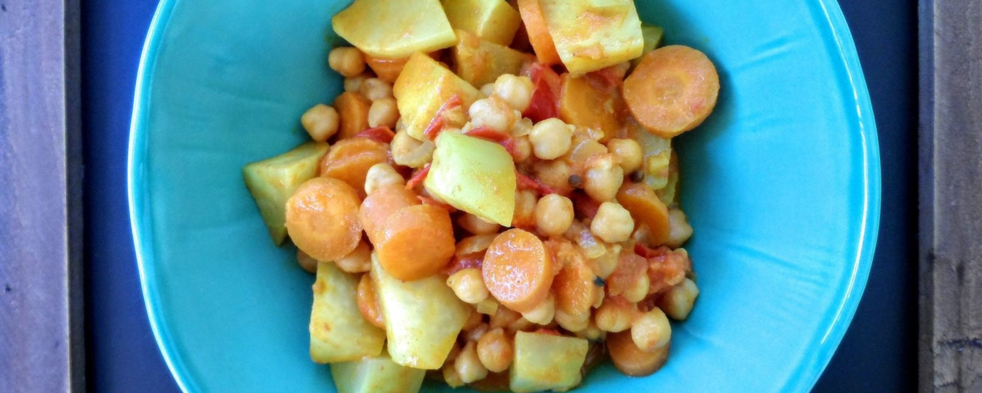 Chickpea, Carrot, Tomato and Kohlrabi Stew