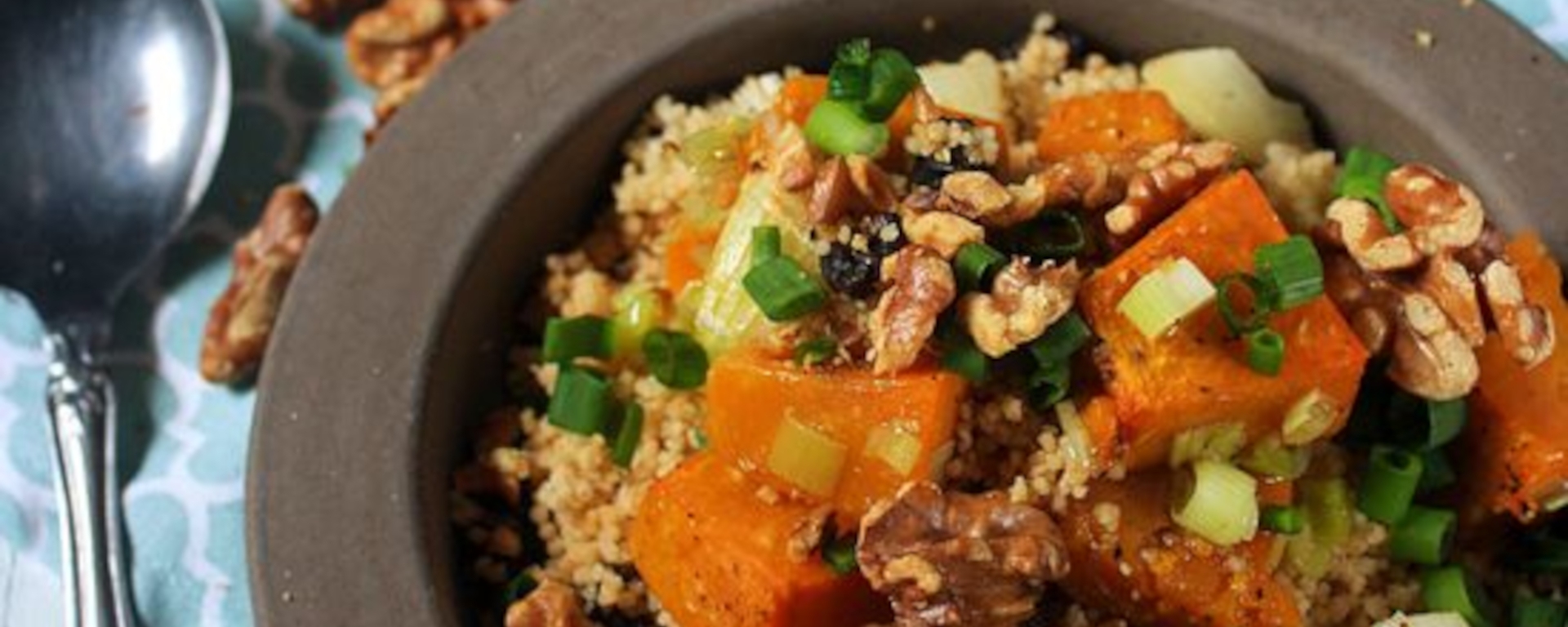 Couscous with Roasted Pumpkin and Walnut