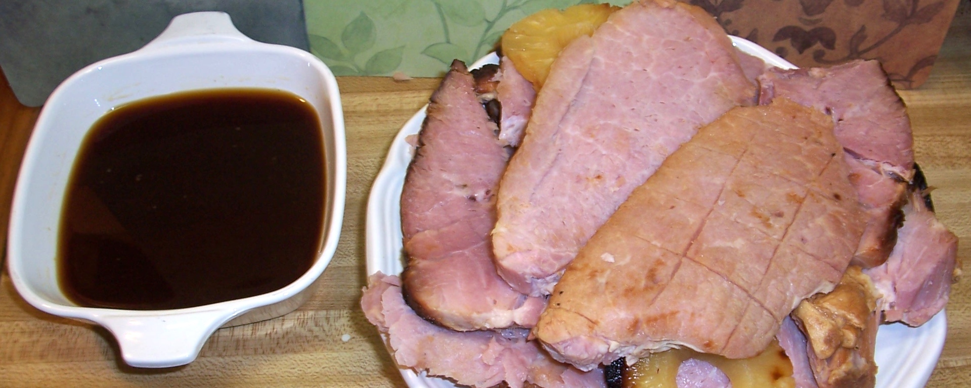 Ginger Honey Glazed Ham with Pineapple