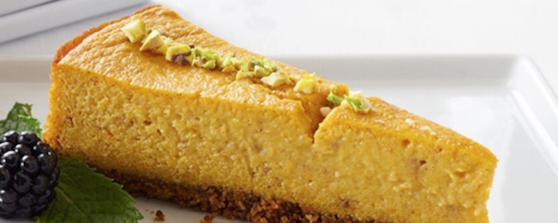 Pistachio Pumpkin Cheesecake