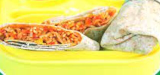 LuvMyRecipe.com - Roti and Rice Burrito Featured