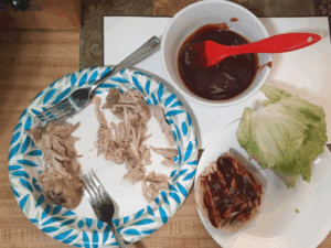 LuvMyRecipe.com - Shredded Chicken Sandwich Complete