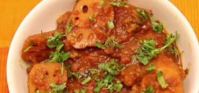 LuvMyRecipe.com - Sindhi Bhee Aloo Wadi Featured