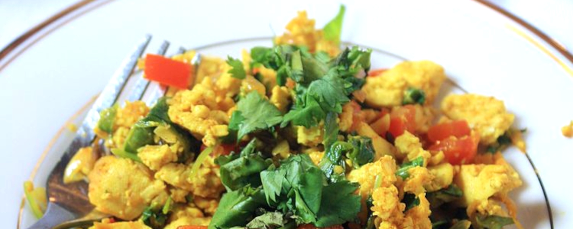 Spinach and Sweet Potato Tofu Scramble