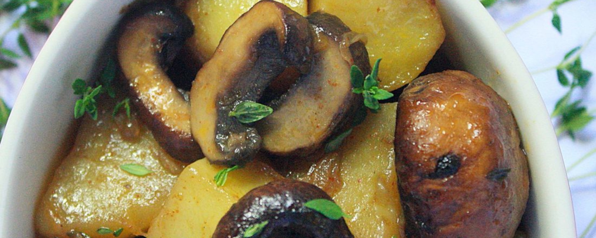 Vegan Mushroom and Potato Bake