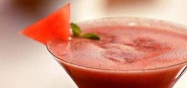 LuvMyRecipe.com - Watermelon Rose Cooler Featured