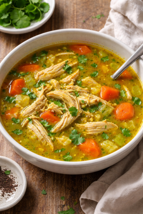 Low-Lectin Turmeric Chicken Soup (Low-Lectin)